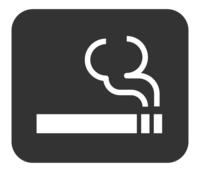 Smoking area mark (white)