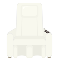 白色按摩椅