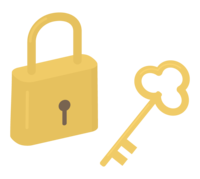 Key and padlock