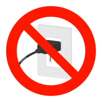 Outlet charging prohibited