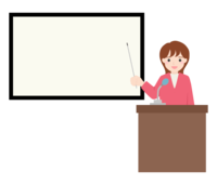 Woman giving a presentation