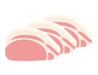 Sliced ​​pork loin