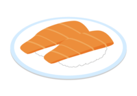 三文鱼握寿司