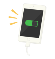 Charging smartphone