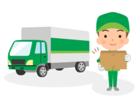 Delivery truck and delivery person