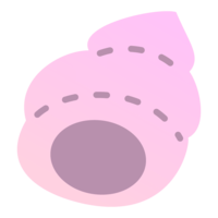 ピンク色の巻き貝