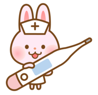 Cute rabbit nurse