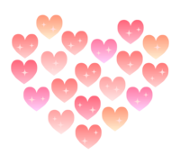 A lot of cute and lovely hearts