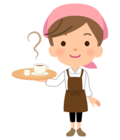 Cafe waitress