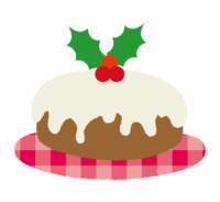 Holly Christmas cake