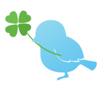 Four-leaf clover and bird
