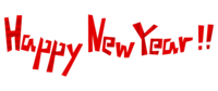 (HAPPY NEW YEAR)の文字