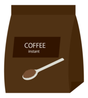 Instant coffee in a pack