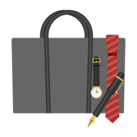 Business bag and tie