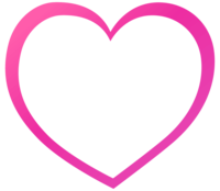 Pink heart-shaped frame Decorative frame