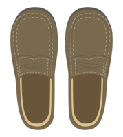 Brown fashionable shoes