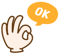 OK sign with your finger