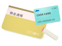 Passbook and seal-Cash card