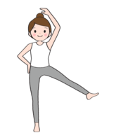 Yoga-Woman stretching