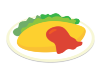 Western food omelet