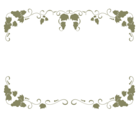 Simple frame of grapes and ivy-decorative frame