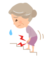 Knee pain on stairs (elderly)