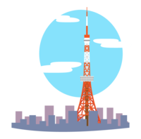 街並みと東京タワー