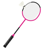 Badminton racket and shuttle