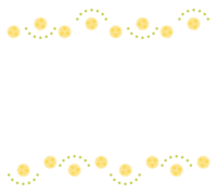 フルーツの上下フレーム-飾り枠