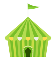 Circus tent (green)