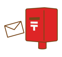 郵便ポストとレター