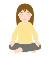 Woman meditating