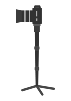 Single-lens reflex camera and monopod (horizontal angle)