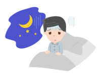 Sleep disorder-Insomniac man