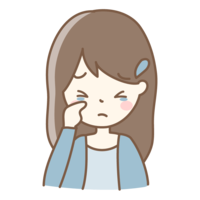 泣いている女性