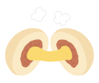 Toro-ri cheese pizza bun