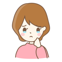 悲伤表情哭泣的女性