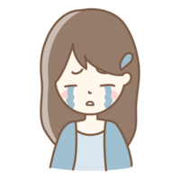 号泣している女性