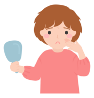 A woman who cares about skin stains