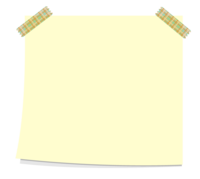 Sticky note-like frame pasted with tape-Decorative frame