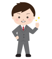 Motivated office worker