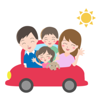 車で家族旅行
