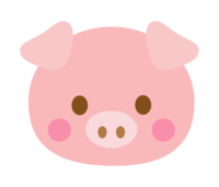 Cute pig (face)