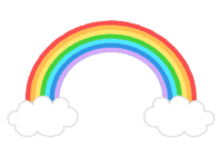 Rainbow and clouds