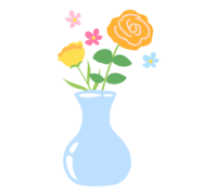 花瓶上插的花
