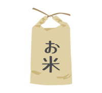 Rice in a paper bag