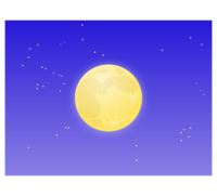 满月和夜空