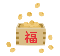 Setsubun-bean maki-wooden box