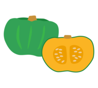Pumpkin (pumpkin) and cross section