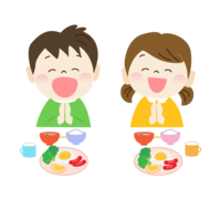 Children eating and eating